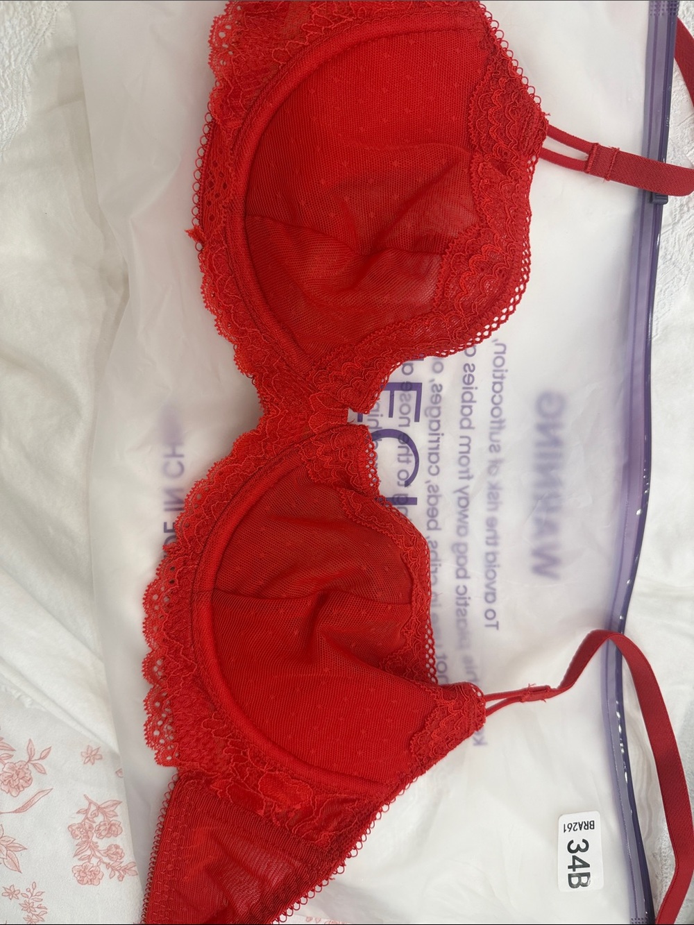 Red Lace Underwire Bra - Women Intimates & Sleepwear